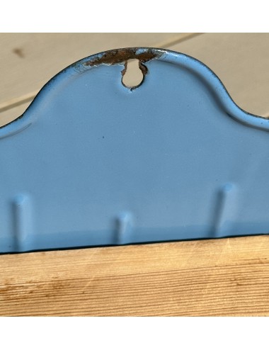 Storage jar - enamel - unmarked (Denmark?) inscription SALT executed in blue enamel