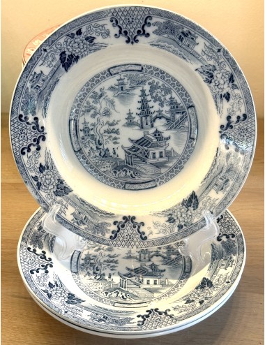 Deep plate / Soup plate / Pasta plate - Villeroy & Boch - décor SHANGHAI executed in blue