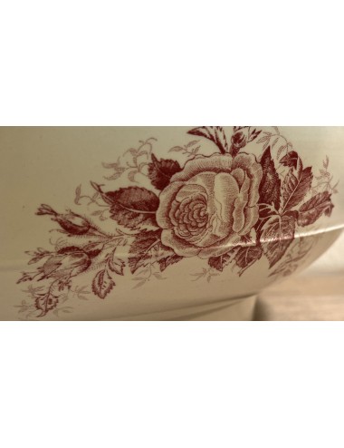 Lampet bowl - Nimy - décor GLORY executed in red