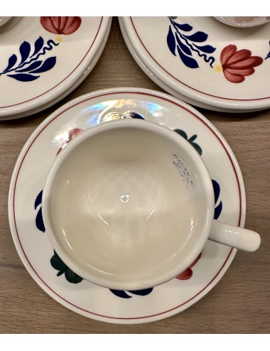 Cup and saucer - Boch - décor BOERENBONT