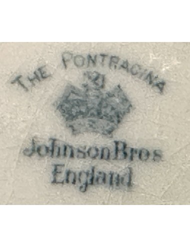 Melkkan - Johnson Bros England - décor THE PONTRADINA met een blauw/grijze decoratie