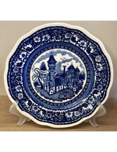 Breakfast plate / Dessert plate - Petrus Regout - décor VINKTOREN in blue