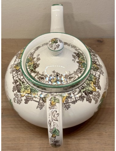 Teapot - larger model - Copeland Spode England - décor SPODE'S BYRON in multi-colored design