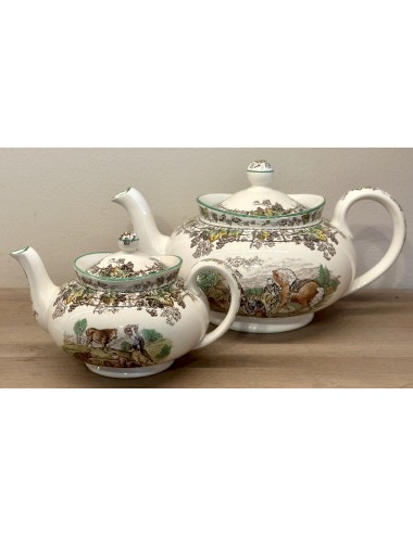 Teapot - larger model - Copeland Spode England - décor SPODE'S BYRON in multi-colored design