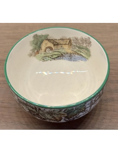 Sugar bowl - model without lid - Copeland Spode England - décor SPODE'S BYRON in multi-colored design