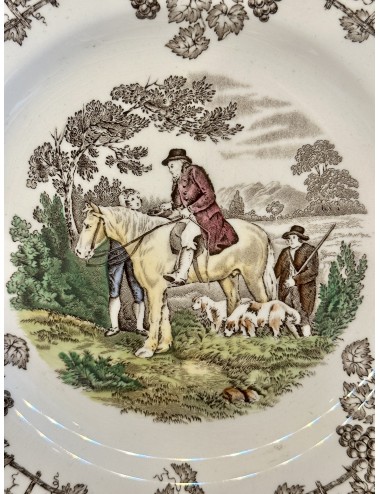 Dinner plate - round model - Copeland Spode England - décor SPODE'S BYRON in multi-colored design