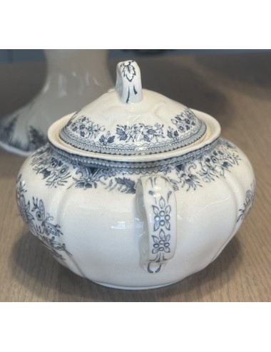 Sugar bowl - Villeroy & Boch Saar - décor FASAN executed in blue