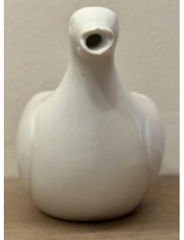 Infirmary / Drinking barge - unmarked - white porcelain model in the shape of a duck