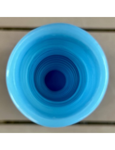 Vaas - uitgevoerd in blauw/azuurblauw OPALINE glas