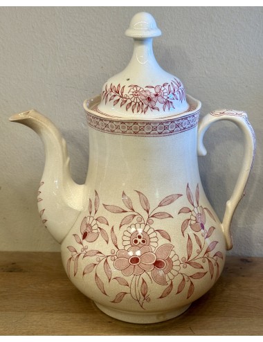 Koffiepot - Societe Ceramique Maestricht - décor SAIGON uitgevoerd in rood