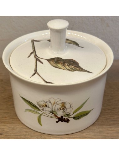 Sugar bowl - Villeroy & Boch Luxembourg - décor with image of a bird and blossom