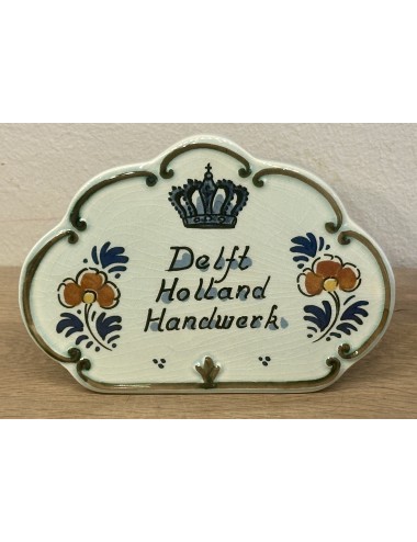 Store advertising / Shop display for DELFT HOLLAND HANDWORK - celadon colored background