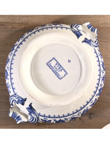 Tureen / Cover dish - smaller model - Sarreguémines - décor SYRA executed in blue