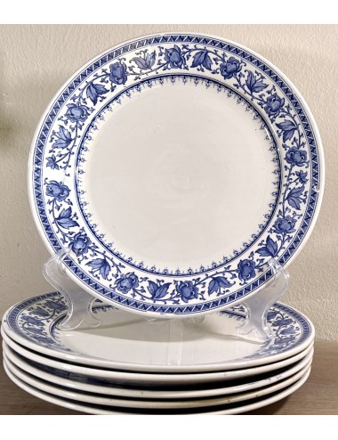 Dinner plate - Sarreguémines - décor SYRA executed in blue