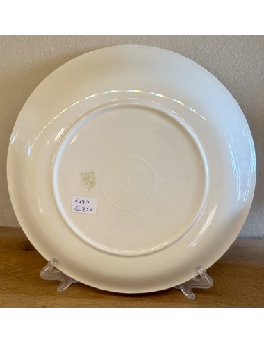 Plate / Bowl / Cake plate - larger round model - Boch - executed in cream white