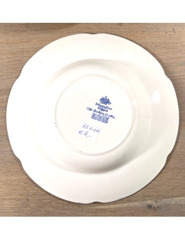 Deep plate / Soup plate / Pasta plate - Johnson Bros England - décor OLD BRITAIN CASTLES executed in blue