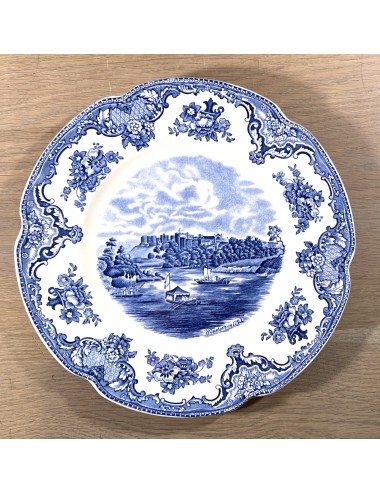 Dinerbord / Eetbord - Johnson Bros England - décor OLD BRITAIN CASTLES uitgevoerd in blauw