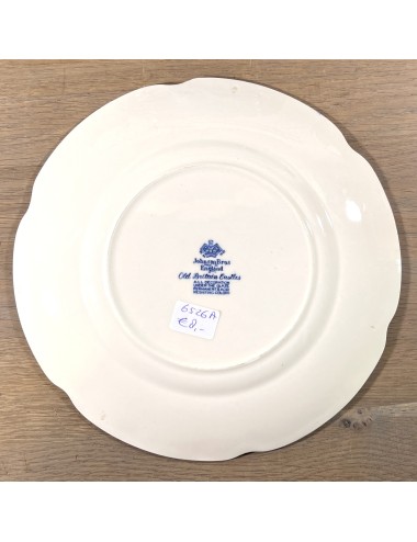 Dinner plate - Johnson Bros England - décor OLD BRITAIN CASTLES executed in blue