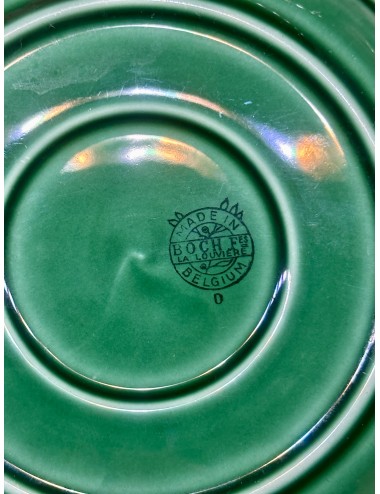 Cup and saucer - Boch - shape MENUET - décor IN THE MOOD with saucers in full color dark green