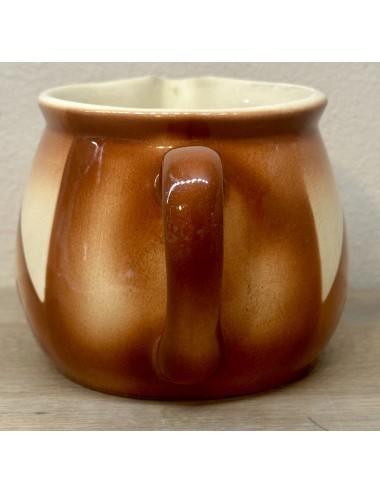 Milk jug / Cream jug - refractory -Bunzlan Germany - spritzmuster décor in different shades of brown