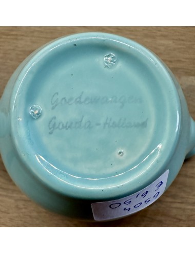 Milk jug - Royal Goedewaagen - décor in kind of green/blue color