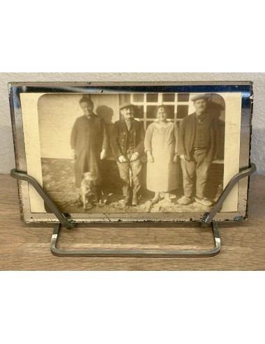 Picture frame made of metal - incl. 2 glass parts, one with silver frame