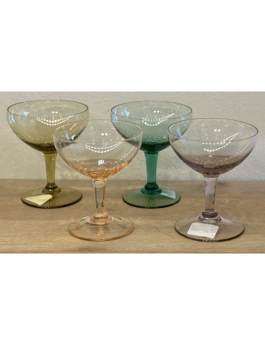 Liqueur glass - unmarked - executed in green colored glass