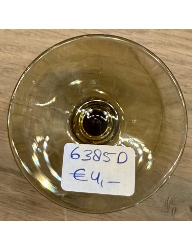 Likeurglas - ongemerkt - uitgevoerd in bruin/rookglas gekleurd glas
