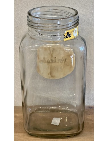 Glass storage jar - large model - Verkade - lid missing