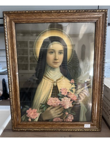 Picture in frame depicting Therese of Lisieux / Saint Therese de Lisieux