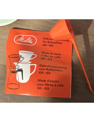Koffiefilter / Schnellfilter / filtra da caffè / filtre à café - 102 - MELITTA - geheel PASTEL GROEN van binnen en buiten