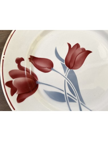 Dinner plate - Moulin des Loups - Orcerame France - porcelain opaque - décor DIDIER