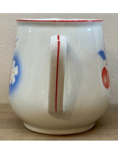 Melkkan / Kan - JSK Czechoslovakia - porselein met spuitdecor van kersen
