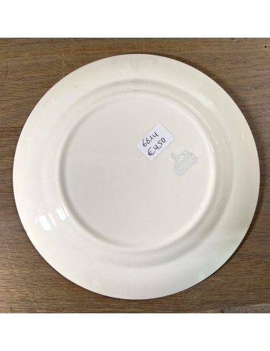 Breakfast plate / Dessert plate - Petrus Regout - décor with image of In Memory of your Holy Communion
