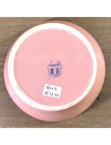 Bowl - deeper model - Torgau (made in Germany) - décor executed in pink pastel color