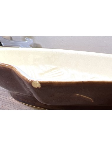 Puddingvorm - in vorm van een vis - Villeroy & Boch - uitgevoerd in bruin keramiek