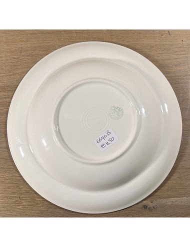 Deep plate / Soup plate / Pasta plate - Boch - executed with a wide pastel yellow rim