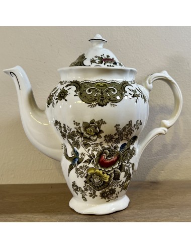 Coffee jug / Coffee pot - Ridgway Staffordshire England - décor WINDSOR - multicolor
