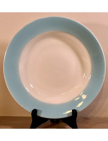 Deep plate / Soup plate / Pasta plate - marked with a triangle (probably Hungarian) - version with an azure border