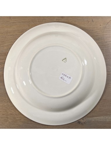 Deep plate / Soup plate / Pasta plate - marked with a triangle (probably Hungarian) - version with an azure border