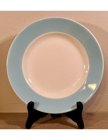 Breakfast plate / Dessert plate - marked with a triangle (probably Hungarian) - version with an azure border
