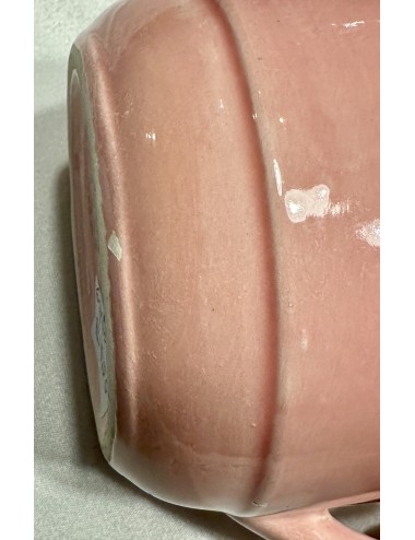 Milk jug / Water jug - marked WM (Wasmuel) - executed in pastel pink