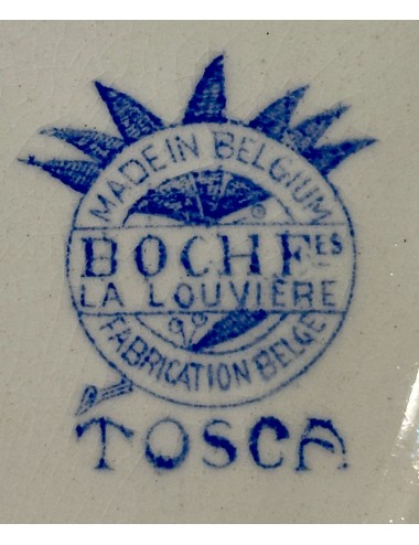 Comb tray - Boch - décor TOSCA executed in light blue