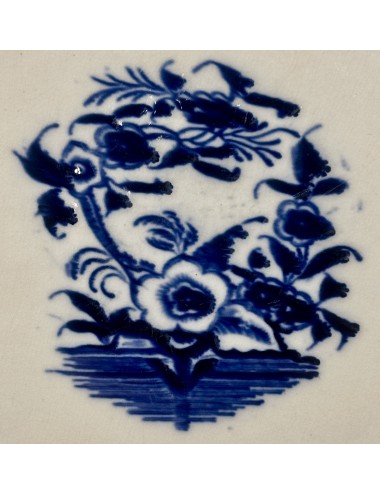 Dinner plate - Boch - décor RONDA executed in dark blue