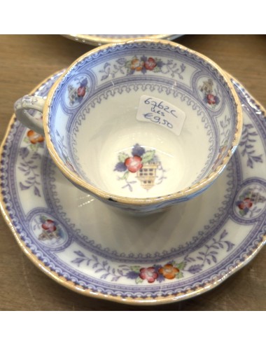 Cup and saucer - Petrus Regout - décor RISTORI (made between 1864 and 1908)