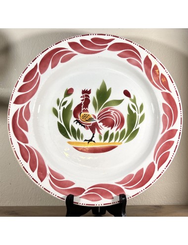 Plate / Bowl - large, round, model - Nimy - décor equal Boch Coq Hardi