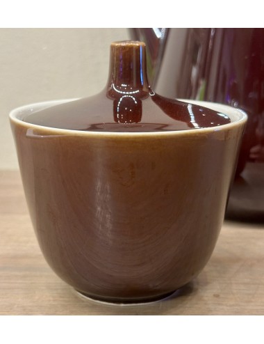 Sugar bowl - Villeroy & Boch - Made in Luxembourg - made in dark brown ceramic