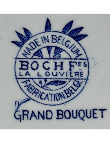 Bread board / Cutting board - Boch - décor GRAND BOUQUET executed in blue