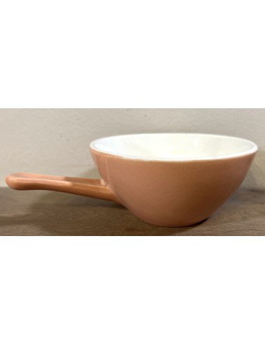 Soup bowl - with handle/handle - Boch - executed in pastel pink color
