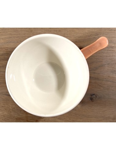Soup bowl - with handle/handle - Boch - executed in pastel pink color